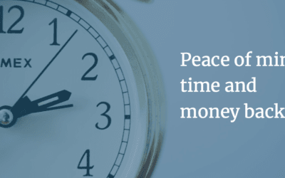 Peace of mind, time and money back